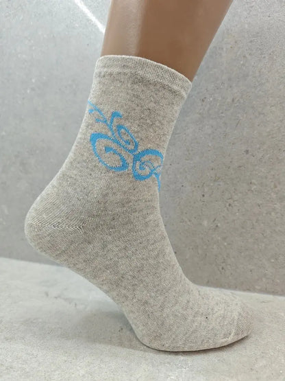 Womens Colourful Patterned Tattoo Socks Pack Of 6 12 24 Pairs Angel Wishes