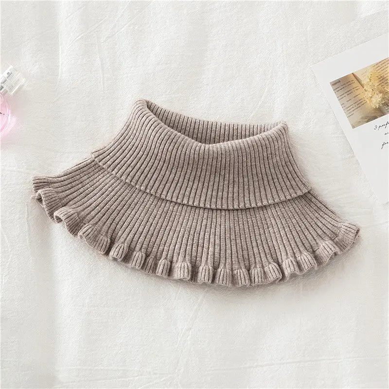 Knitted False Neck Wool High Collar Angel Wishes