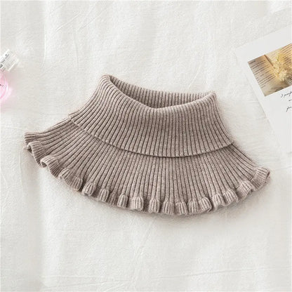 Knitted False Neck Wool High Collar Angel Wishes