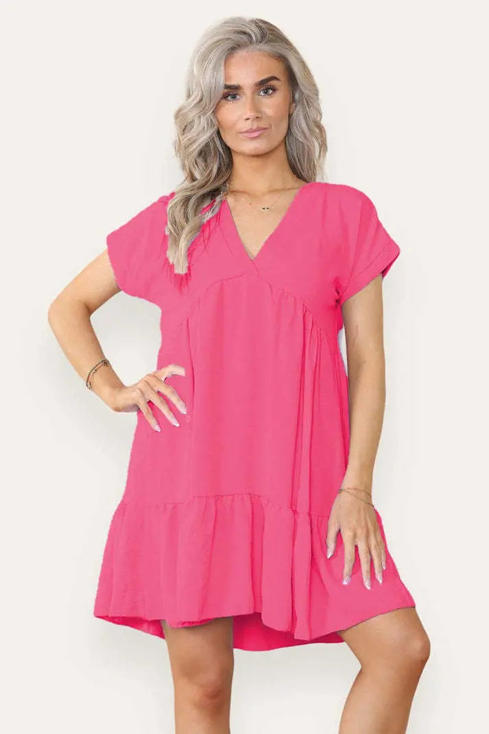 Fancy Style Tiered Smock Dress Angel Wishes