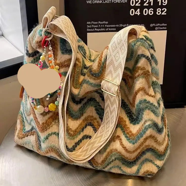 Womens Casual Ethnic-Style Embroidered Crossbody Shoulder Bag Angel Wishes