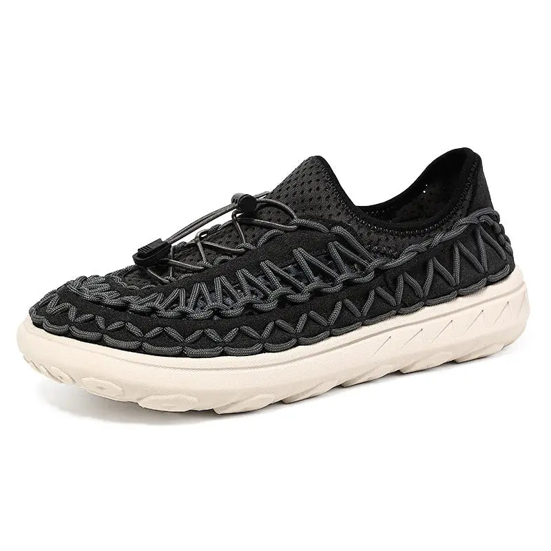 Mens Breathable Openwork Casual Mesh Slip-on Shoes Angel Wishes