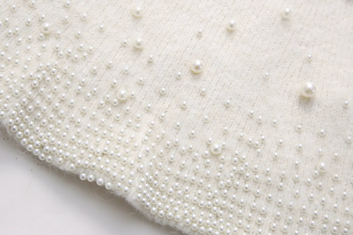 Decorated Pearls Knitwear Mini Skirt Angel Wishes
