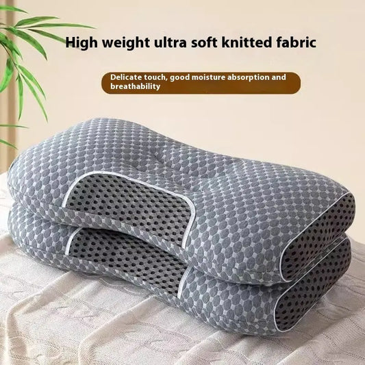SPA Massage Neck Pillow Non-collapse Knitted Cotton Pillow Core Angel Wishes