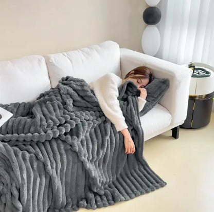 Soft Warm Bubble Velvet Blanket - Angel Wishes