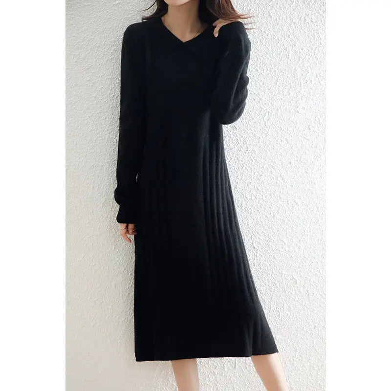 Fashion Wool Knitted Dress Angel Wishes