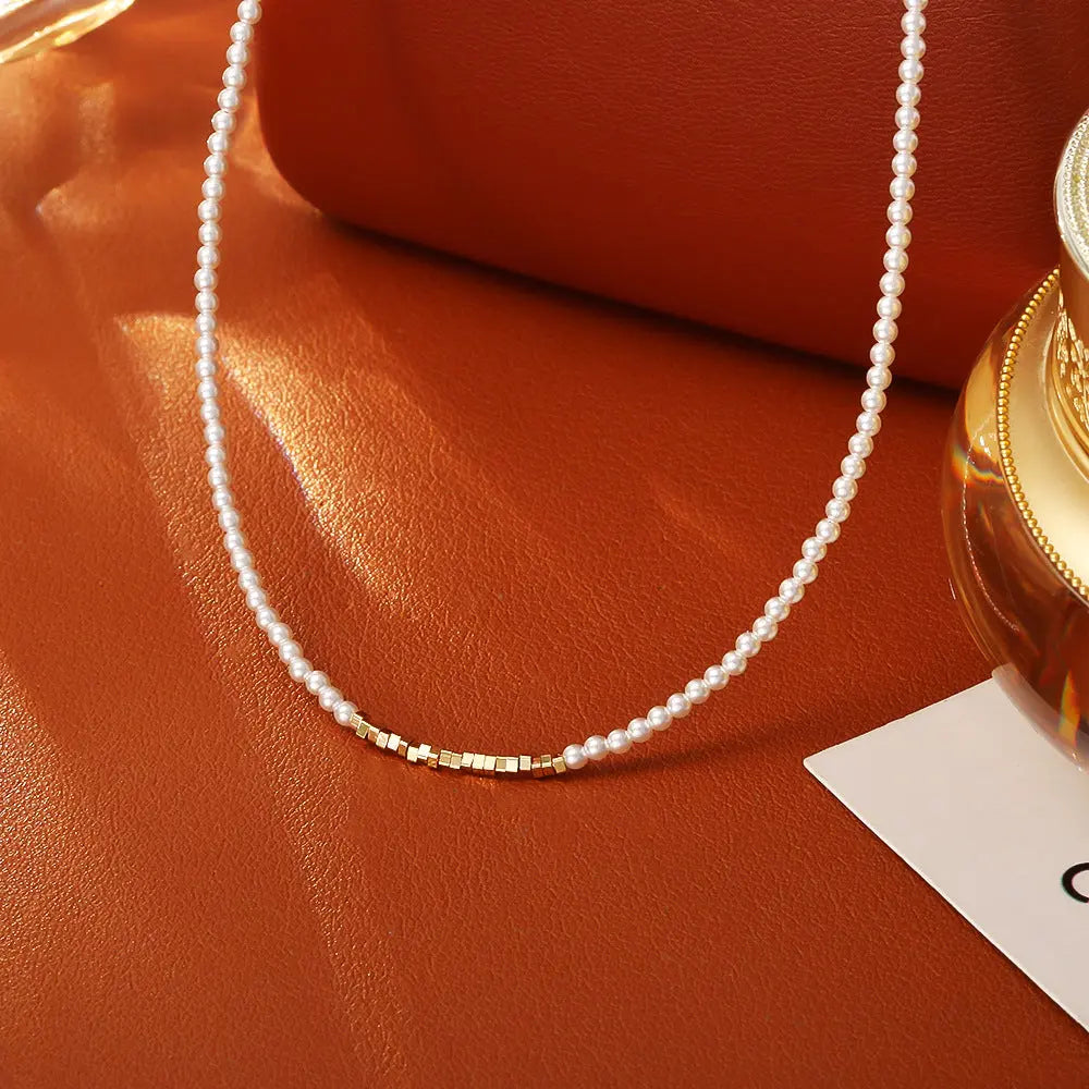 Pearl Necklace Simple Fashion High Sense All-matching Angel Wishes