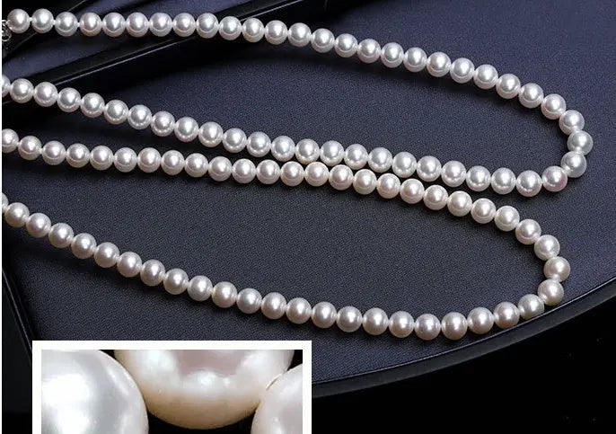 Stylish Pearl Necklace Angel Wishes