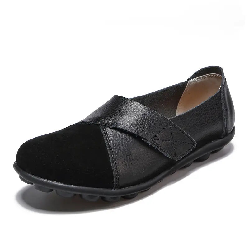 Women Loafers Patchwork Soft Sole Flat Shoes Angel Wishes