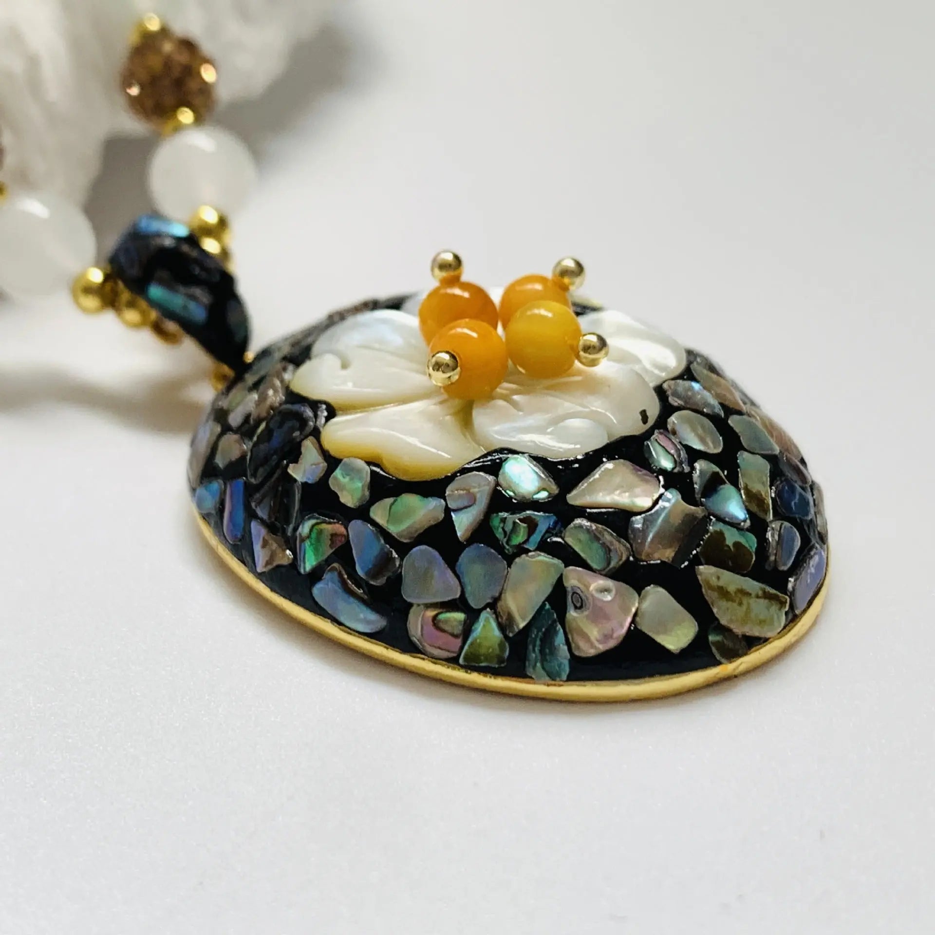 Mother-of-pearl Necklace Angel Wishes