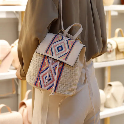 Women's Woven Diamond Shoulder Bag Angel Wishes