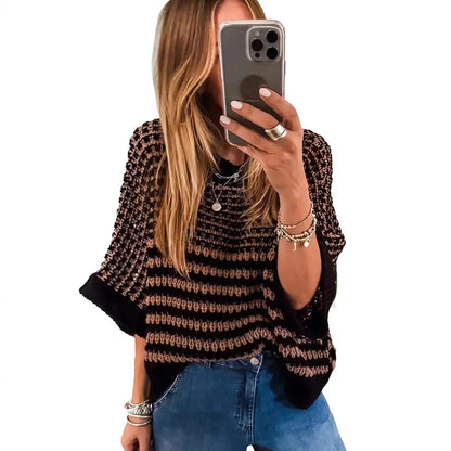 Womens Crew-neck Sweater A Stylish Versatile And Relaxed-fit Top Angel Wishes