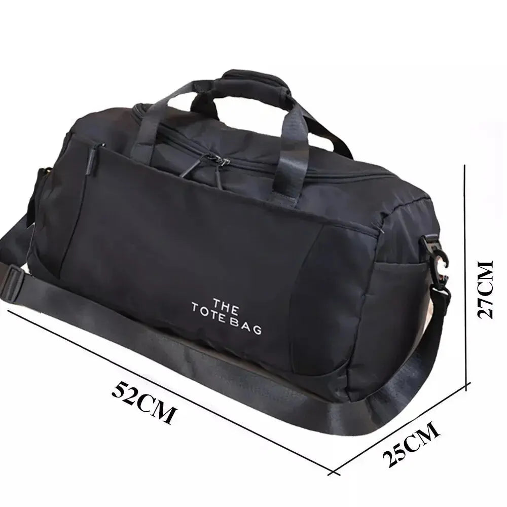 52x27x25cm Large Black Sport Gym Tote New Duffle Bag Travel Work Gear Bag Angel Wishes