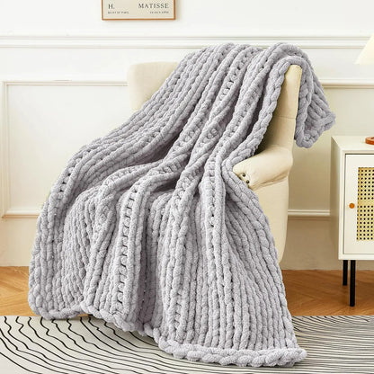 Chunky Knit Blanket Angel Wishes