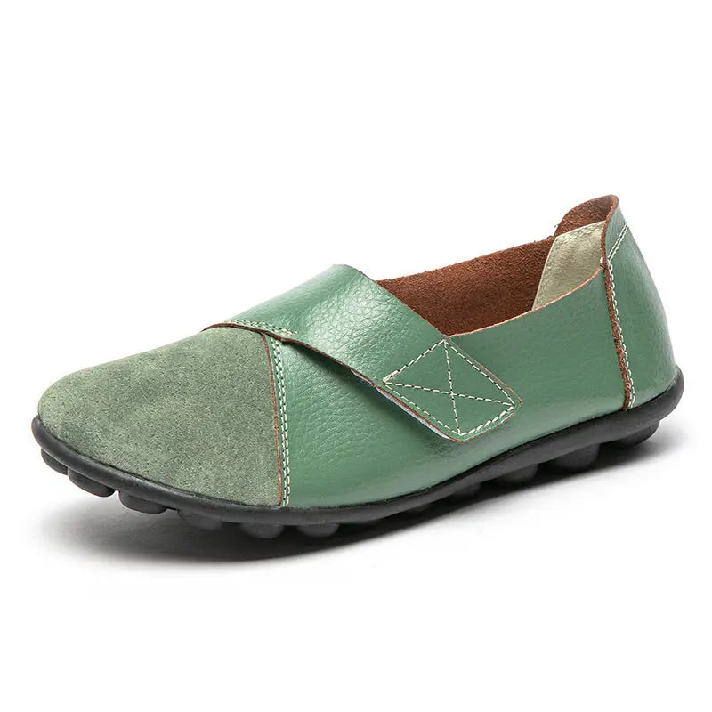 Women Loafers Patchwork Soft Sole Flat Shoes Angel Wishes