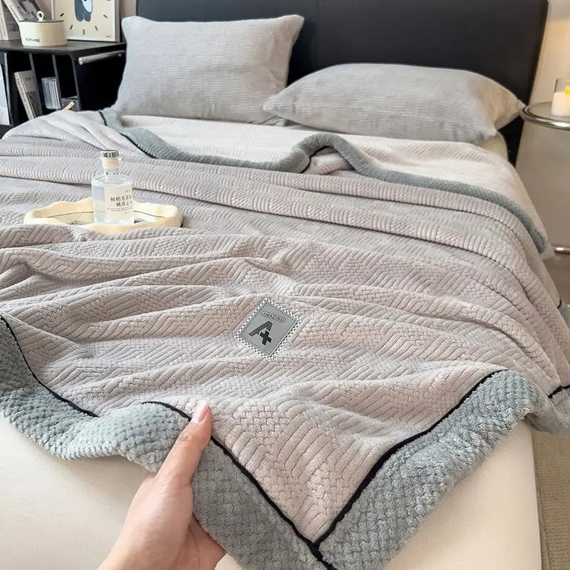 Knitted Blanket Velvet Blanket Coral Fleece Air-conditioning Blanket Angel Wishes