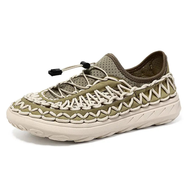 Mens Breathable Openwork Casual Mesh Slip-on Shoes Angel Wishes