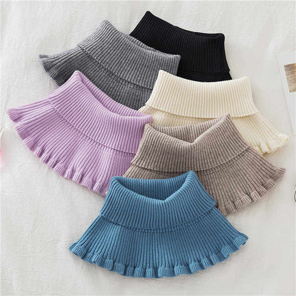 Knitted False Neck Wool High Collar Angel Wishes