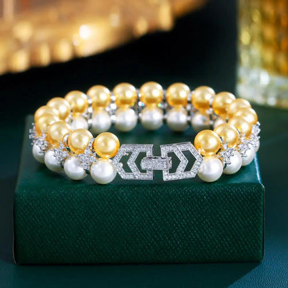 Shell Pearls Hand Beaded Bracelet Angel Wishes