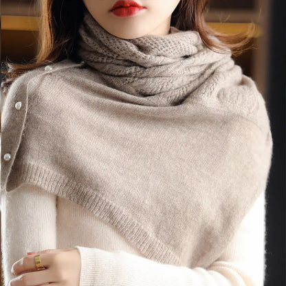 Multifunctional Hollow Neck Shoulder Protection Warm Scarf Angel Wishes