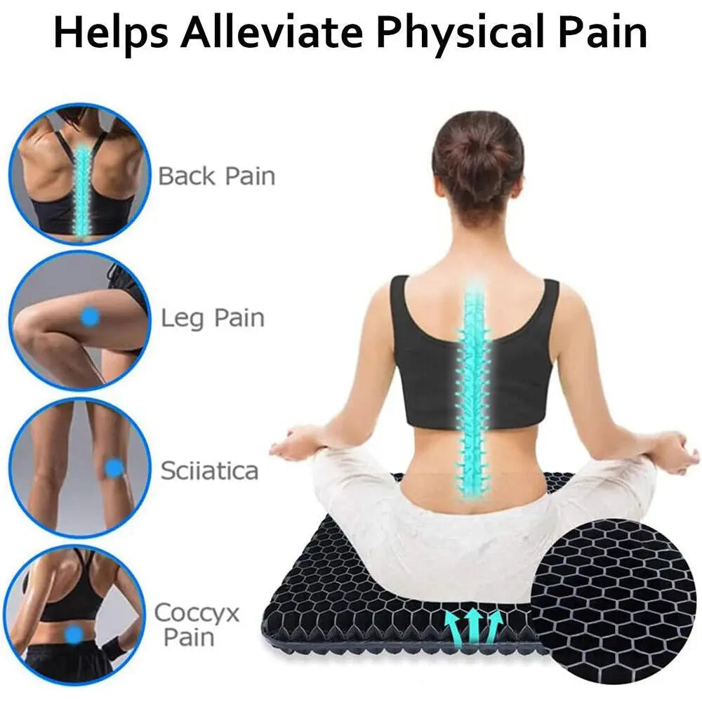 Gel Seat Cushion For Lower Back Pain Pressure Relief Angel Wishes