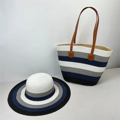 Beach Sun Hat Large Capacity Shoulder Bag Hat Suit Angel Wishes