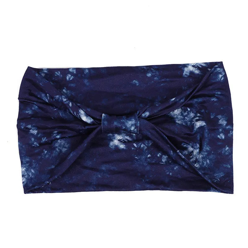 Tie-dye Sports Sweat-absorbent Hair Band Headscarf Angel Wishes