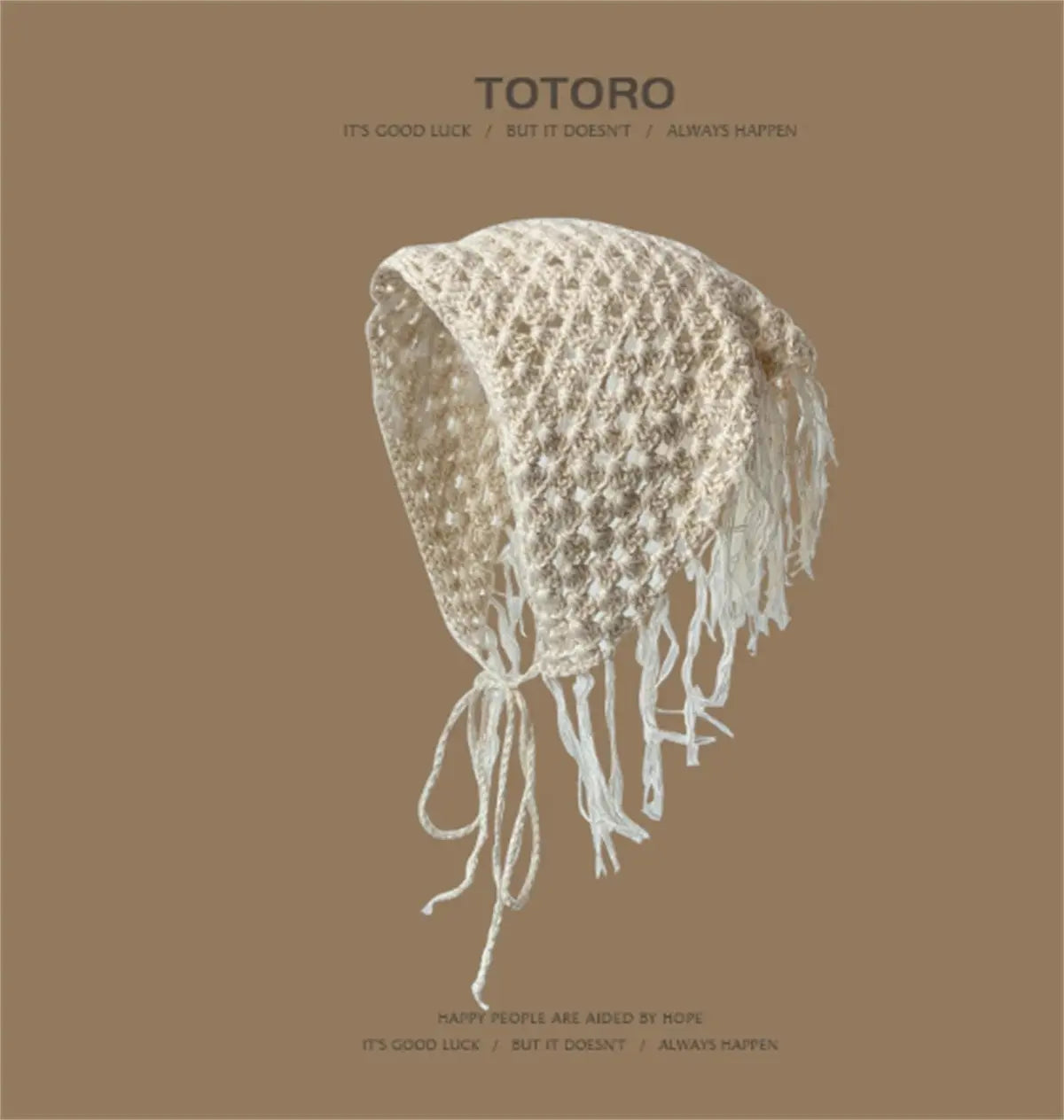 Knitted Hollow Crochet Triangle Headband For Women Angel Wishes