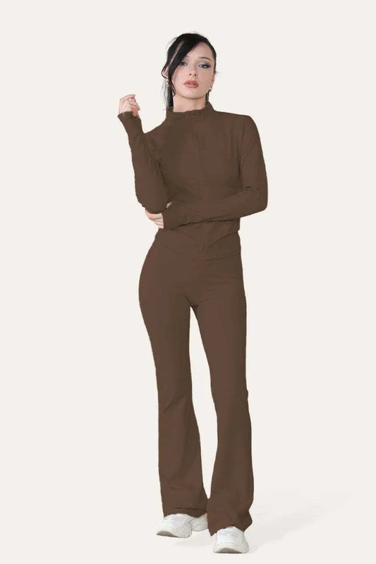 Fitted Activewear Lightweight Top Zip Up Workout - Angel Wishes