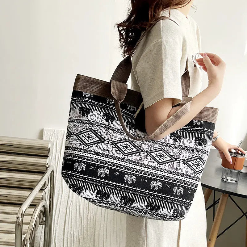 Ethnic Style Tote Bag - Angel Wishes