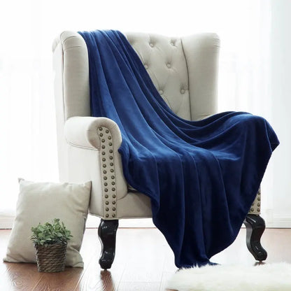 Flannel Blanket Promotional Gift Plain Color Angel Wishes