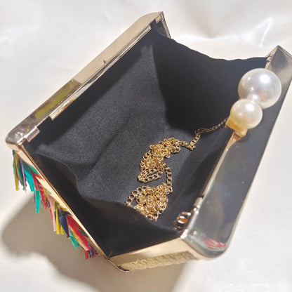 Women's Fashion Seven Color Tassel Dinner Bag Angel Wishes