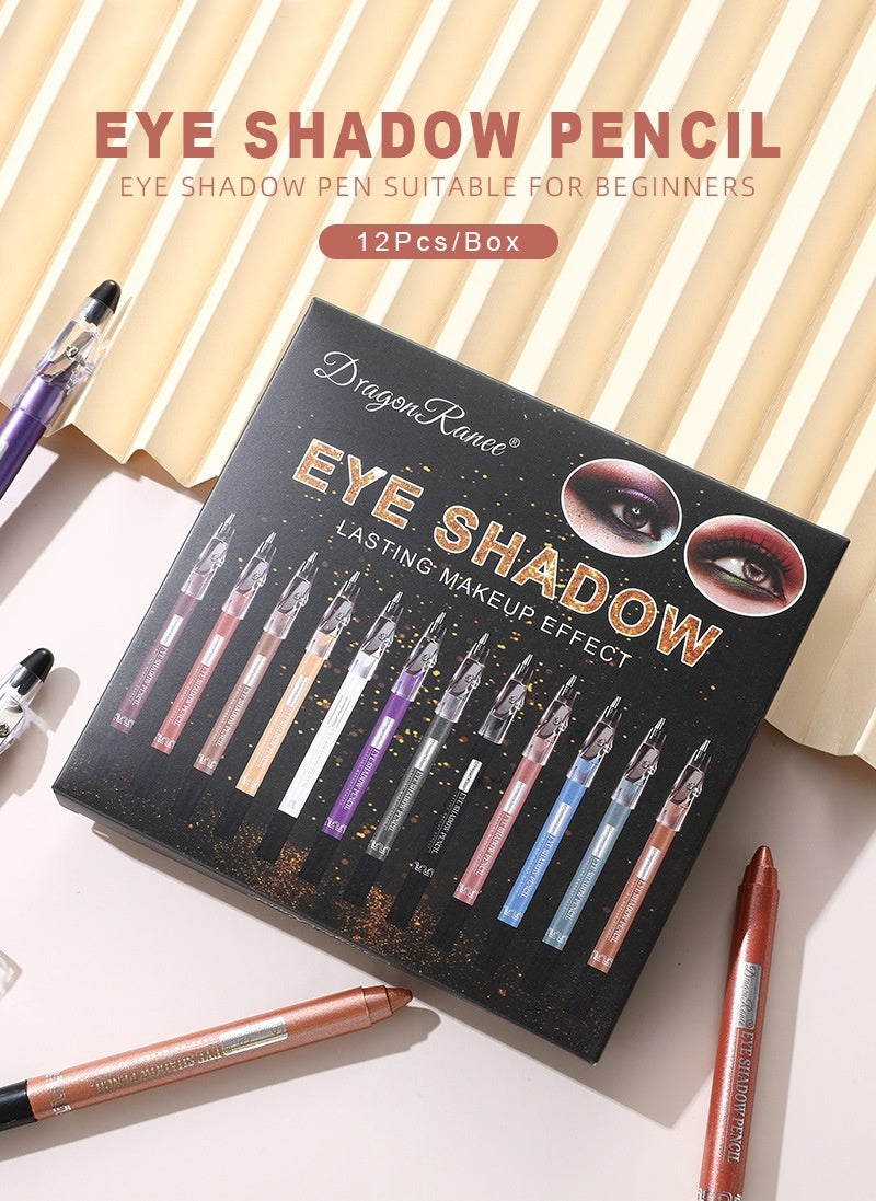 Pearlescent Pen 12 Piece Eye Shadow Set Angel Wishes