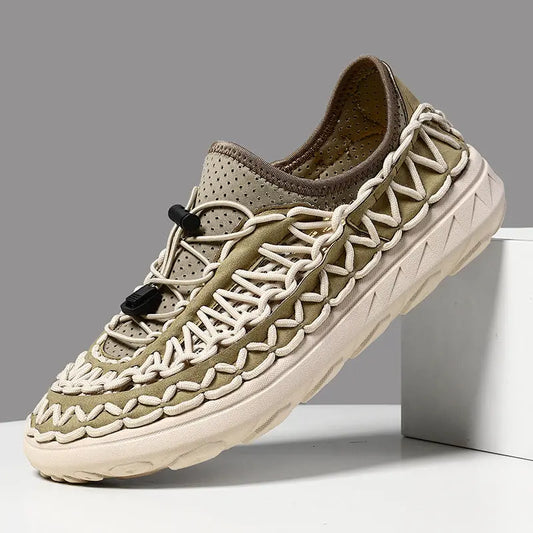 Mens Breathable Openwork Casual Mesh Slip-on Shoes Angel Wishes