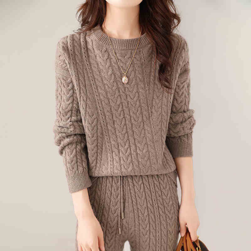 Wool Sweater And Trousers Suit Angel Wishes