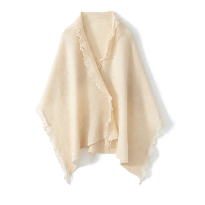 Cashmere Women's Thin Warm Single-strand Scarf Angel Wishes