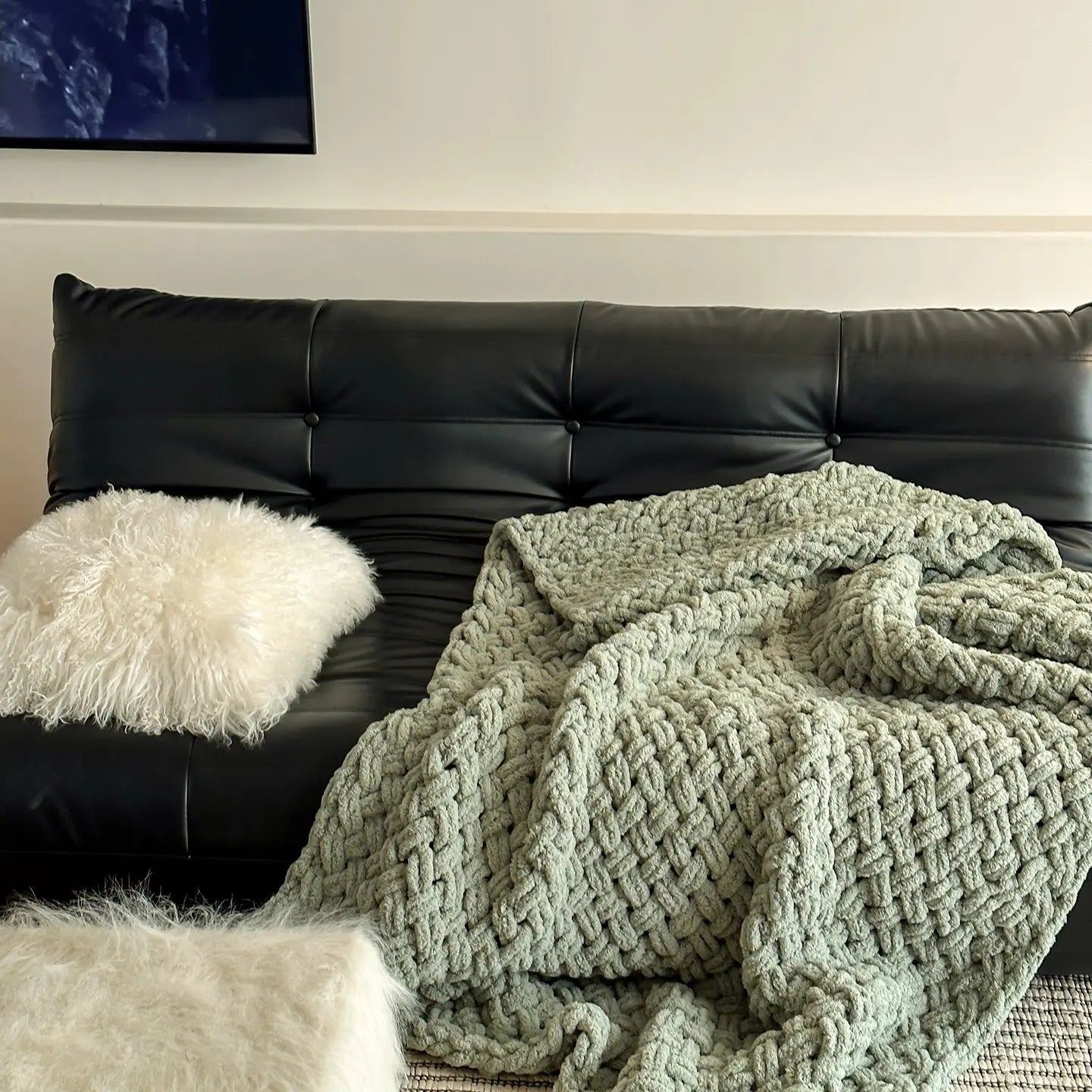 Hand-knitted Wool Blanket Angel Wishes