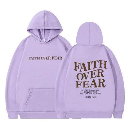 Faith Over Fear Men And Women Hoodie Angel Wishes