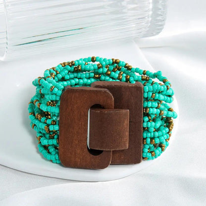 Multi-layer Elastic Stringed Beads Bracelet - Angel Wishes