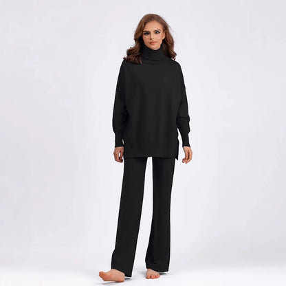 Knitted Two-piece Trousers And Top Angel Wishes