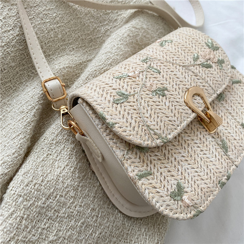 Fashionable Straw Woven Bag - Angel Wishes