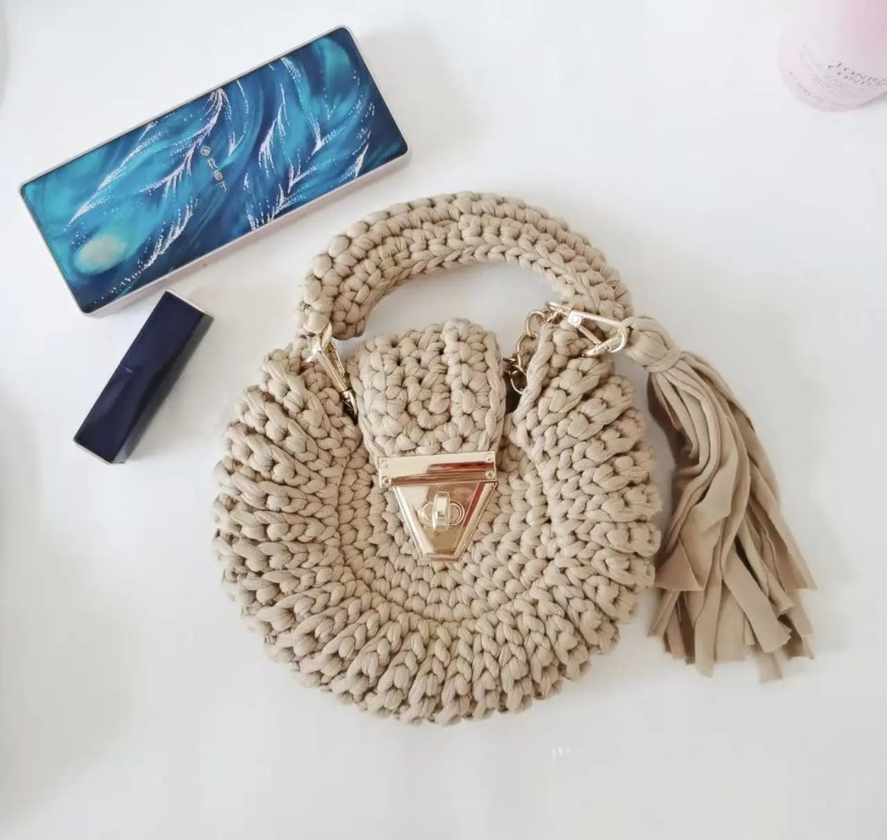 Bohemian Crochet Shoulder Bag - Angel Wishes