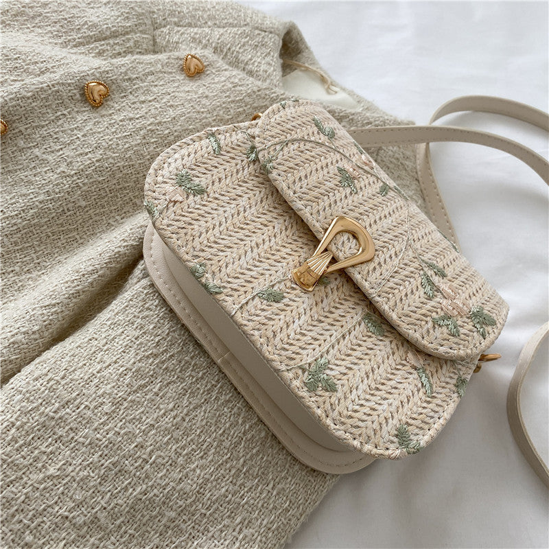 Fashionable Straw Woven Bag - Angel Wishes