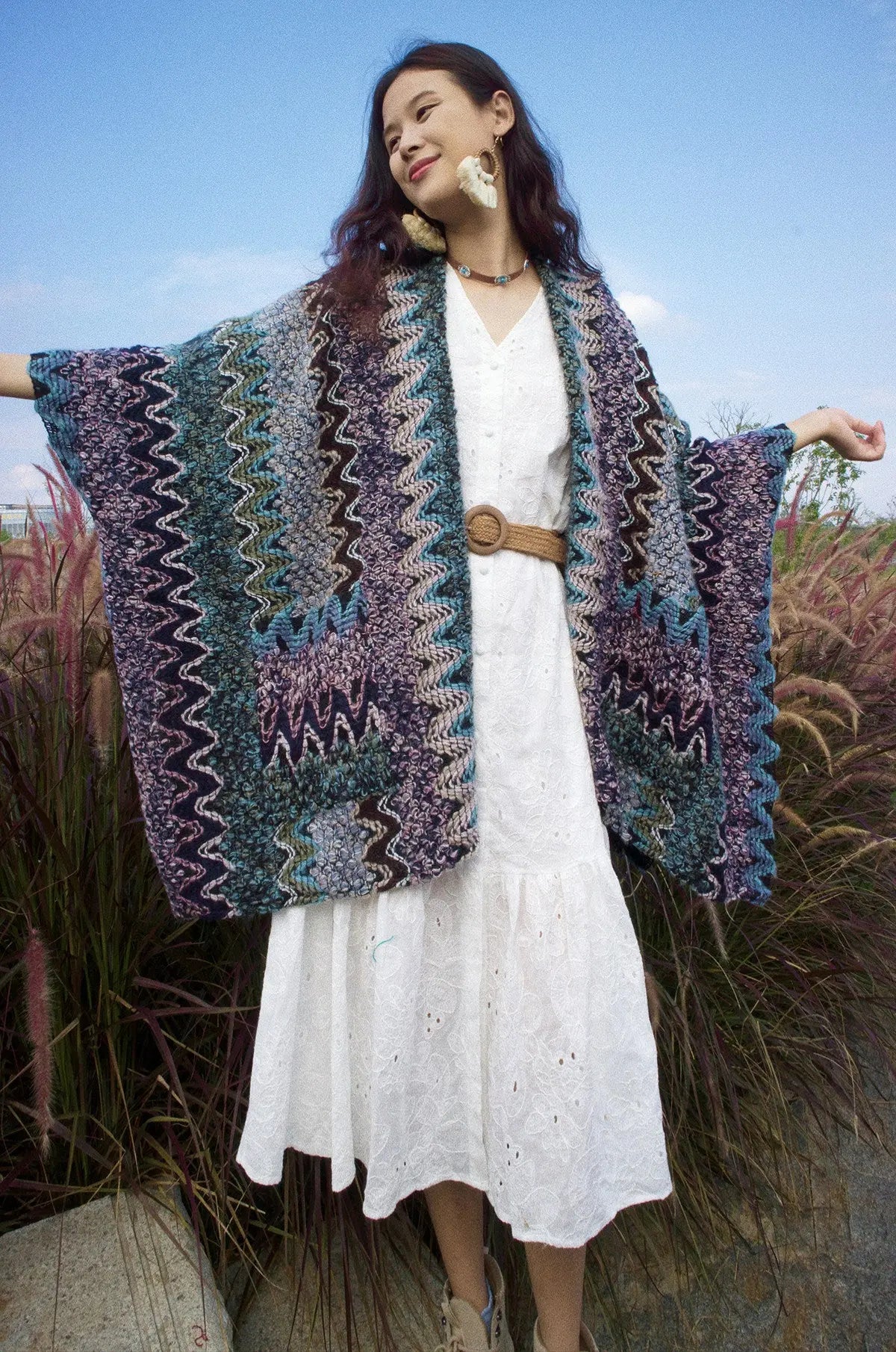 Ethnic Style Warm Vacation Art Travel Shawl Photography Angel Wishes