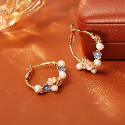 Natural Freshwater Pearl Earrings Affordable Luxury Fashion High Sense Angel Wishes