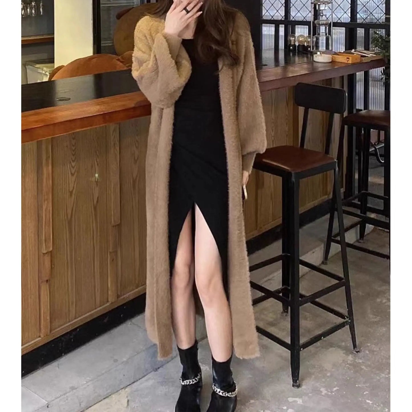 Trendy Soft Long Cardigan Coat Angel Wishes