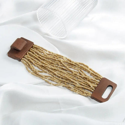 Multi-layer Elastic Stringed Beads Bracelet - Angel Wishes