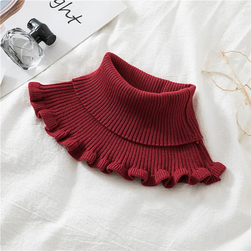 Knitted False Neck Wool High Collar Angel Wishes