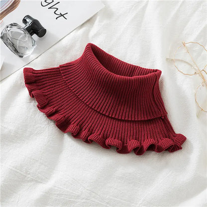 Knitted False Neck Wool High Collar Angel Wishes