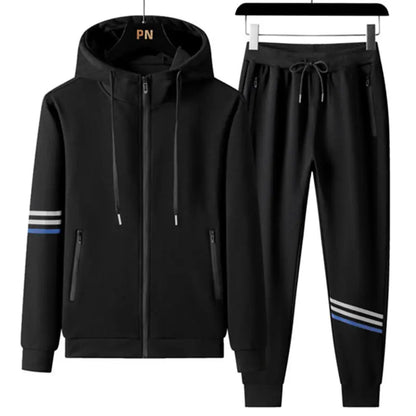 Men's Casual Sports Pure Cotton Hooded Sweater Trousers Two-piece Set Angel Wishes